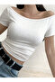 Kayık Yaka Side Gathered Body-Hugging Blouse - 3