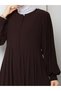 Women's Balloon Sleeves with Pleats and Hidden Pockets Medina Silk Modern Tesutur Ferace - 2