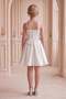 Girl's Cream Crepe Fabric Sequin Embroidered Strap Heart Collar Evening Dress 10-15 Years Old - 4