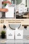 2-Piece 2200 ml Self-Scaled Detergent Set Colored & White Labeled Detergent Dispenser Set Storage Container - 2