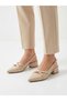 Large Size Open-Backed Shoes with Buckle Cross Straps and Low Heels - 3