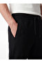 Black Regular Fit Men's Sweatpants - 3