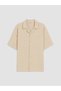 Lcw Kids Beige Short Sleeve Muslin Boys' Shirt - 2