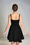 Girl's Flared Evening Dress Crepe Dress Stone Embellished Thin Straps Gathered Stretchy Special Occasion Dress 11-13-15 Years Old - 5