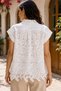 Lace button down Shirt , extended drop sleeves - 2