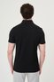 Straight Slim Fit Polo Collar Metal Button Short Sleeve Men's T-Shirt Black - 36888.26Y - 5
