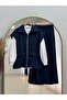 Gülsu Double Pocket Waist Tunnel Vest Triple Set-Ey998 Navy Blue - 2