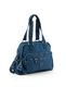 Large Size 37 cm Crinkle Water Repellent Lightweight Fabric Multi-Compartment Mother School Travel Shoulder Bag Navy Blue 1450