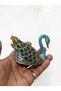 Decorative Swan Figurine, Crystal Rhinestone Embellished, Gold Metal, Home Decor, Available in Blue - 5