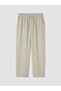 Xside Gray Relax Fit Linen Look Men's Trousers - 5
