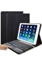 Keyboard Case with Touchpad for iPad Mini 7 (2024) - Arabic/English, Detachable Bluetooth, Black