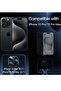 Camera Lens Protector for iPhone 15 Pro/Pro Max, 9H Tempered Glass, Matte Metal, Space Black - 2