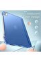 Navy Blue Slim Smart Case for iPad Pro 13-Inch M4 (2024) – Hard Back Shell, Adjustable Stand, and Auto Wake/Sleep Function - 4