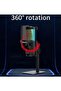 MC-PW13 Zero Latency USB Desktop Microphone with RGB Lighting – Plug & Play Condenser Mic - 2