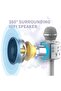 Wireless Bluetooth Karaoke Microphone,Rechargeable Kids Microphone Karaoke Machine - Best Gifts for Kids Adults (Silver) - 4