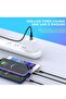 3-in-1 USB Charging Cable – 5A Fast Charge Braided Nylon Cord with USB-C, Micro USB, and Lightning Connectors - 5