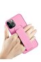 Light Pink Magnetic Phone Case for iPhone 15 Pro Max 2023 - Kickstand, Grip, Strap - 6