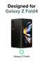 Slim Case Compatible with Samsung Galaxy Z Fold 4, Anti-Fingerprint Translucent Hard Thin Premium PC Lightweight Protective Phone Cover for Z Fold4 5G (2022) - Matte Clear - 2