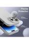 5 in 1 Silicone Case for iPhone 14 Pro Max 6.7-Inch, with Screen & Camera Protector (Silver) - 6
