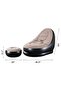 Thickened flocking inflatable sofa, lazy sofa bed footstool set, outdoor foldable air cushion recliner - 5