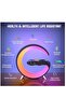 Wireless Charger Atmosphere Lamp, RGB Color Changing Mood Light with Time Display - 2