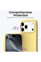 Silicone Case Compatible with iPhone 17 Pro | Slim Liquid Silicone Shockproof Phone Case – Yellow - 4