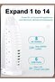 8 Way Stylish Power Extension Cord 6 USB Fast Charging Ports Burj Al Arab Power Socket - 2