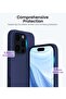 Soft Navy Blue Silicone iPhone 16 Pro Max Case - Durable, Anti-Scratch 6.9” Cover - 4