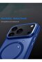 iPhone 17 Pro Max 5G 2025 Hard Silicone Hybrid Translucent Case | Slim Stylish Shockproof Magnetic MagSafe Compatible Protective Phone Cover (MCMPMN) – Navy Blue - 5