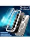iPhone 15 Pro Max 3-in-1 Magnetic Case - Natural Titanium, 6.7-Inch, with 2 Tempered Glass - 3