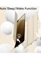 Case for Samsung Galaxy Tab S9 FE+ / S9 FE Plus 12.4-Inch – Soft TPU Tri-Fold Stand Protective Cover with S Pen Holder, Auto Wake/Sleep, S Pen Charging Support (Beige) - 5