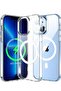 iPhone 15 Case (6.1-Inch) - Clear Rugged Cover with Magnetic Charging Support | Military-Grade Drop P - 4