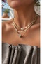 Gold Beaded Necklace with Evil Eye Beads - 3