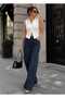 Women's Polo Collar Double Sleeveless Fitted Summer Blouse - 4