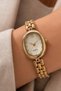 Aderra Women's Gold Steel Bracelet Watch Dial Oval Case Stone Detailed Vintage Old Money Luxury Elegant Women's Wristwatch 2026 - 4