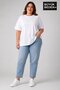 Plus Size Women's Crew Neck Slit Detailed 3Xl-6Xl Tunic T-Shirt Spr26Btsk501 - 2