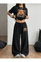Unisex Surprise Moment Printed Oversize Tshirt and Baggy Sweatpants - Summer Two-Piece Tracksuit Set