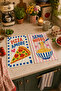 Pizza Amore and Send Noods Written Italian Cuisine Patterned Modern Stylish 2-Piece Kitchen Towel Set 35X55 - 5