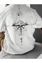 Tricou Oversize, Alb - 2