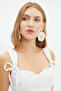 Strappy Blouse with Eyelet Detail on the Back - 5