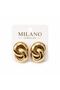 Women's Oval Patterned Earrings