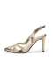 Blair Gold Color Mesh Women's Heeled Shoes - 5
