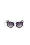 Shiny Black Uv400 Injected Female Sunglasses - 2