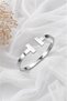 T Iffany Women's Steel Handcuff Bracelet t Model Rose / Silver Color - 4