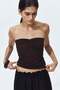 Bandeau jersey top