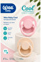 Cool Round Soft Tip Silicone Pacifier Set of 2 18+ Months (Pink/Cream)