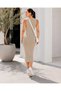 Women's Crew Neck Sleeveless Ribbed Camisole Midi Length Bodycon Dress - 2