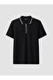 Nevavm Men's Textured Polo Collar T-Shirt with a Difference - 5