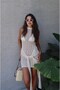 Ecru Ostin Short Beach Dress with Tie Detail - 2