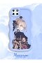 Realme C21Y Compatible Case Camera Protector Blue Silicone Couple Phone Case Girl Pattern - 2
